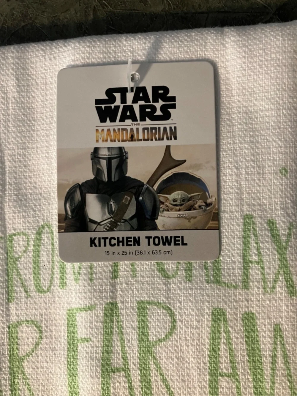 STAR WARS GROGU OFFICIAL Disney Mandalorian set of 2 dish towels 100% cotton